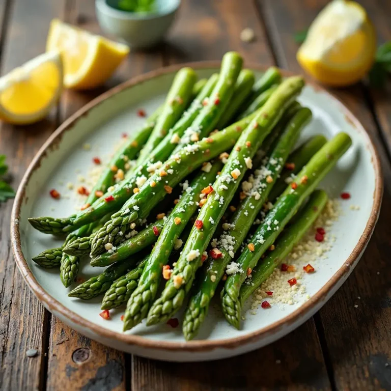 Air Fryer Asparagus with Parmesan
