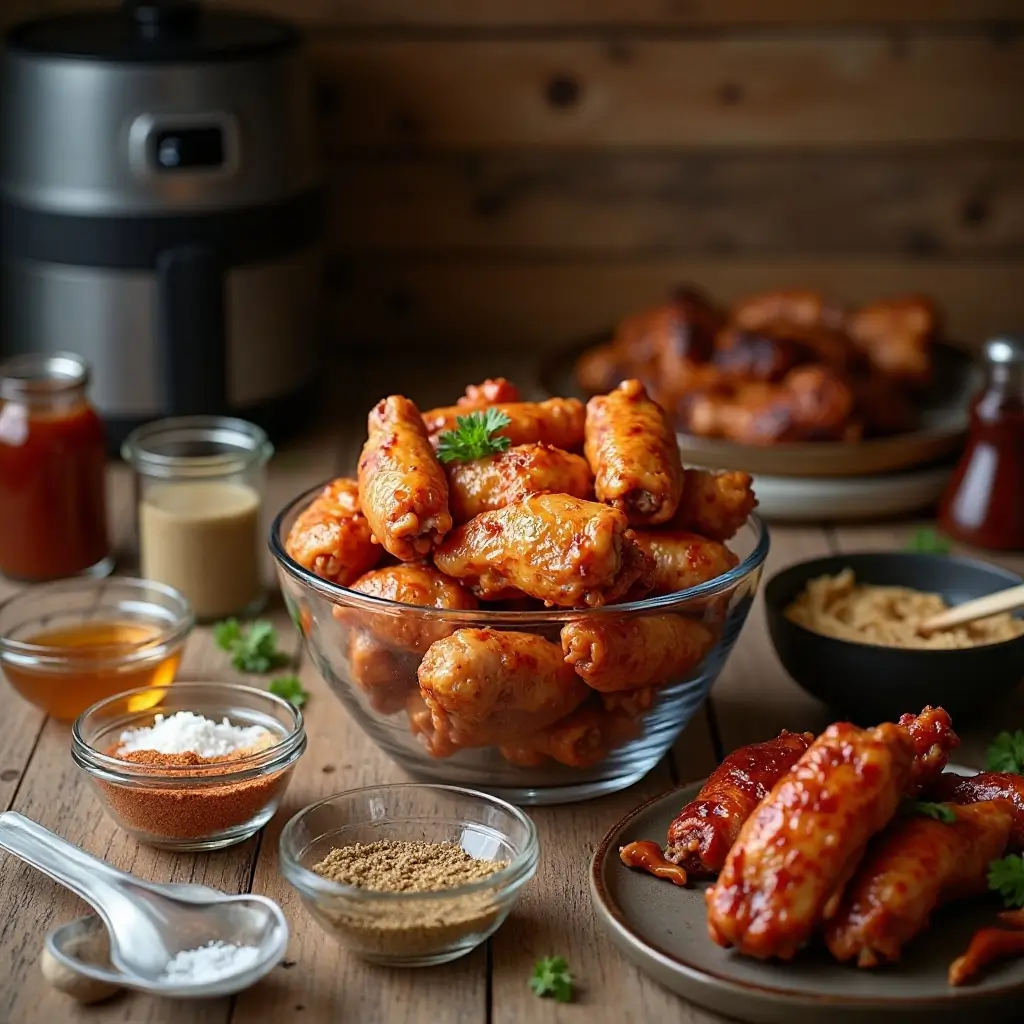 Air Fryer BBQ Wings