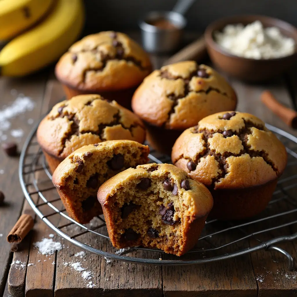 Air Fryer Banana Muffins