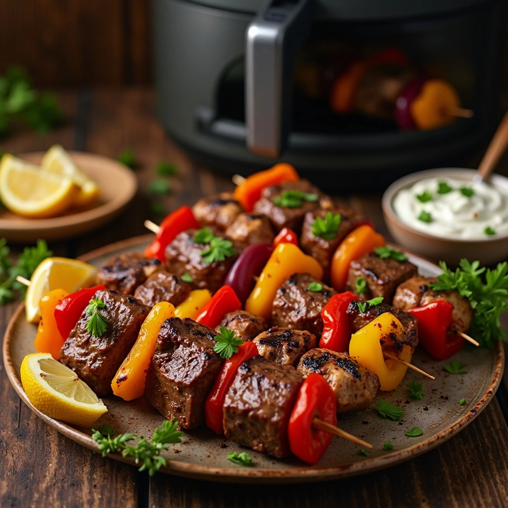Air Fryer Beef Kabobs