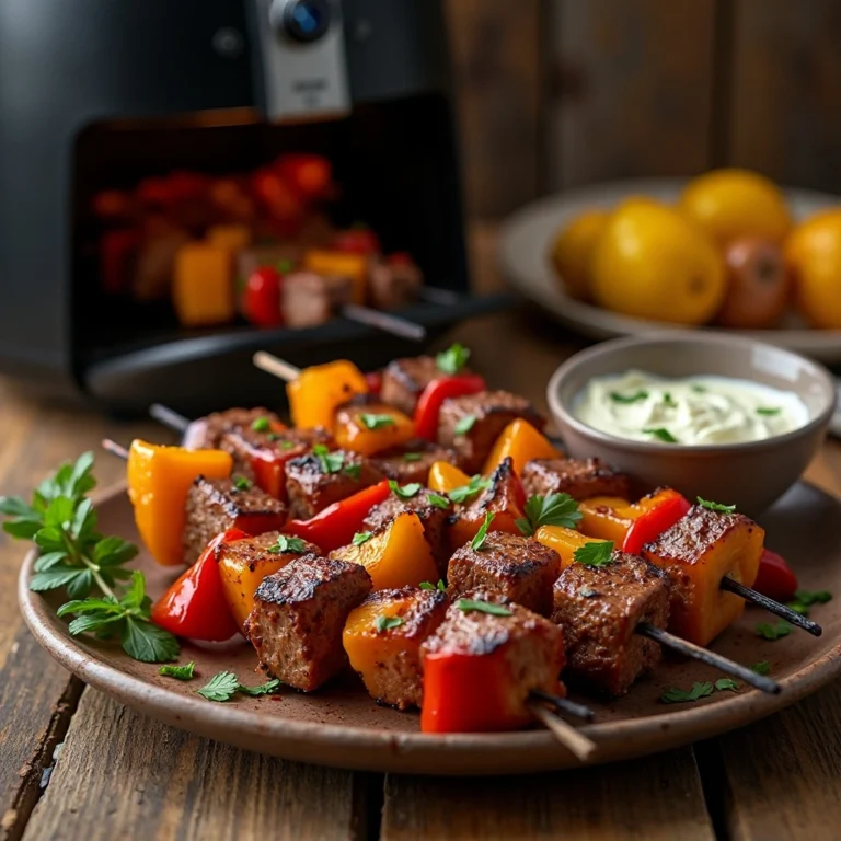 Air Fryer Beef Kabobs