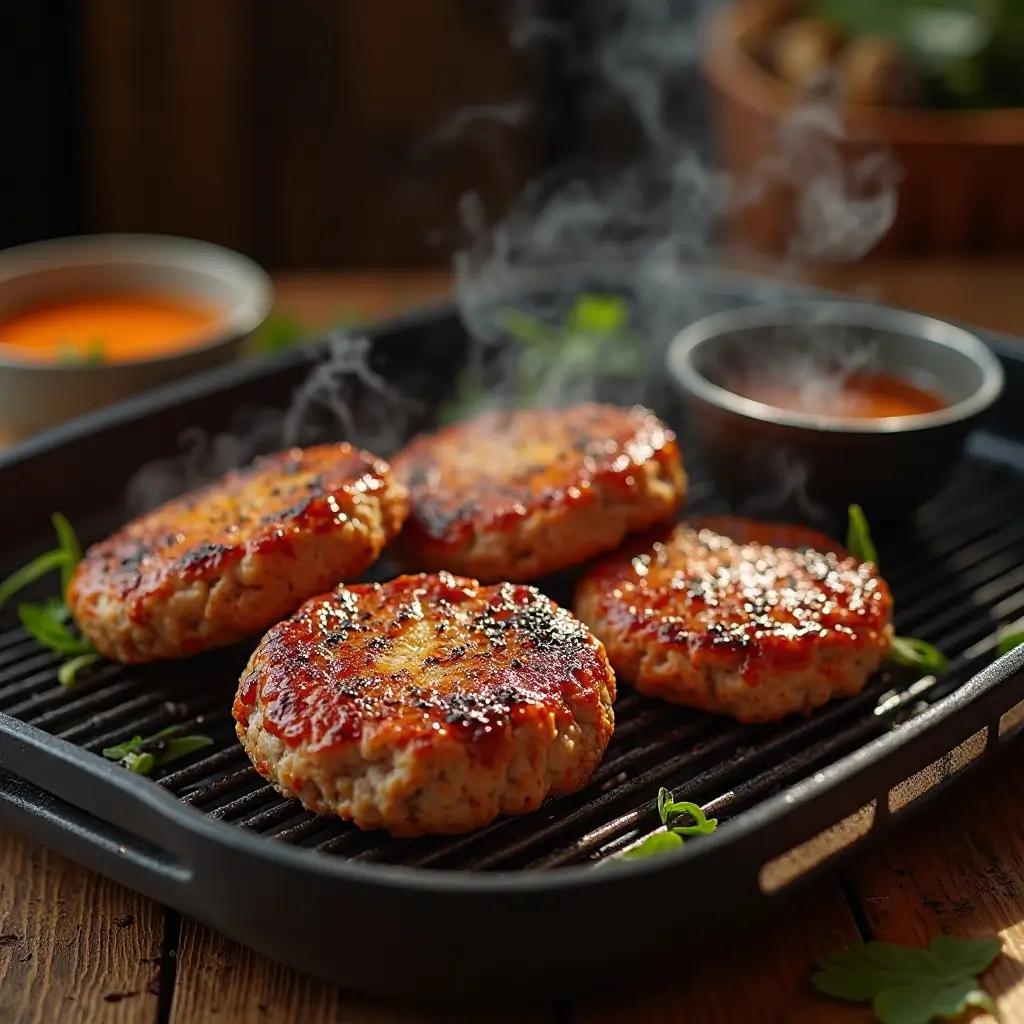 Air Fryer Beef Patties