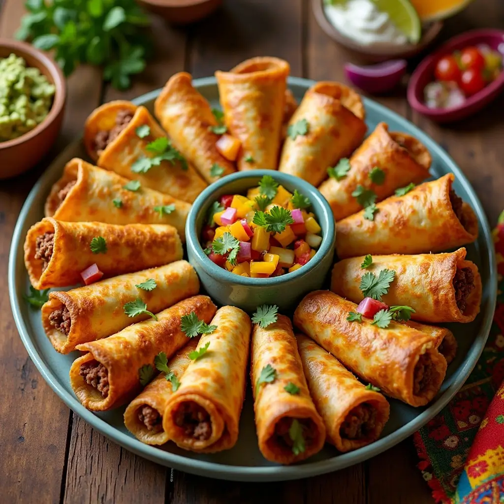 Air Fryer Beef Taquitos