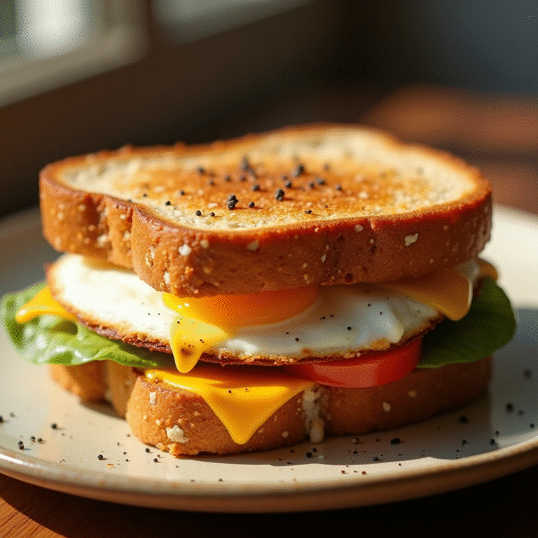 Air Fryer Breakfast Sandwich