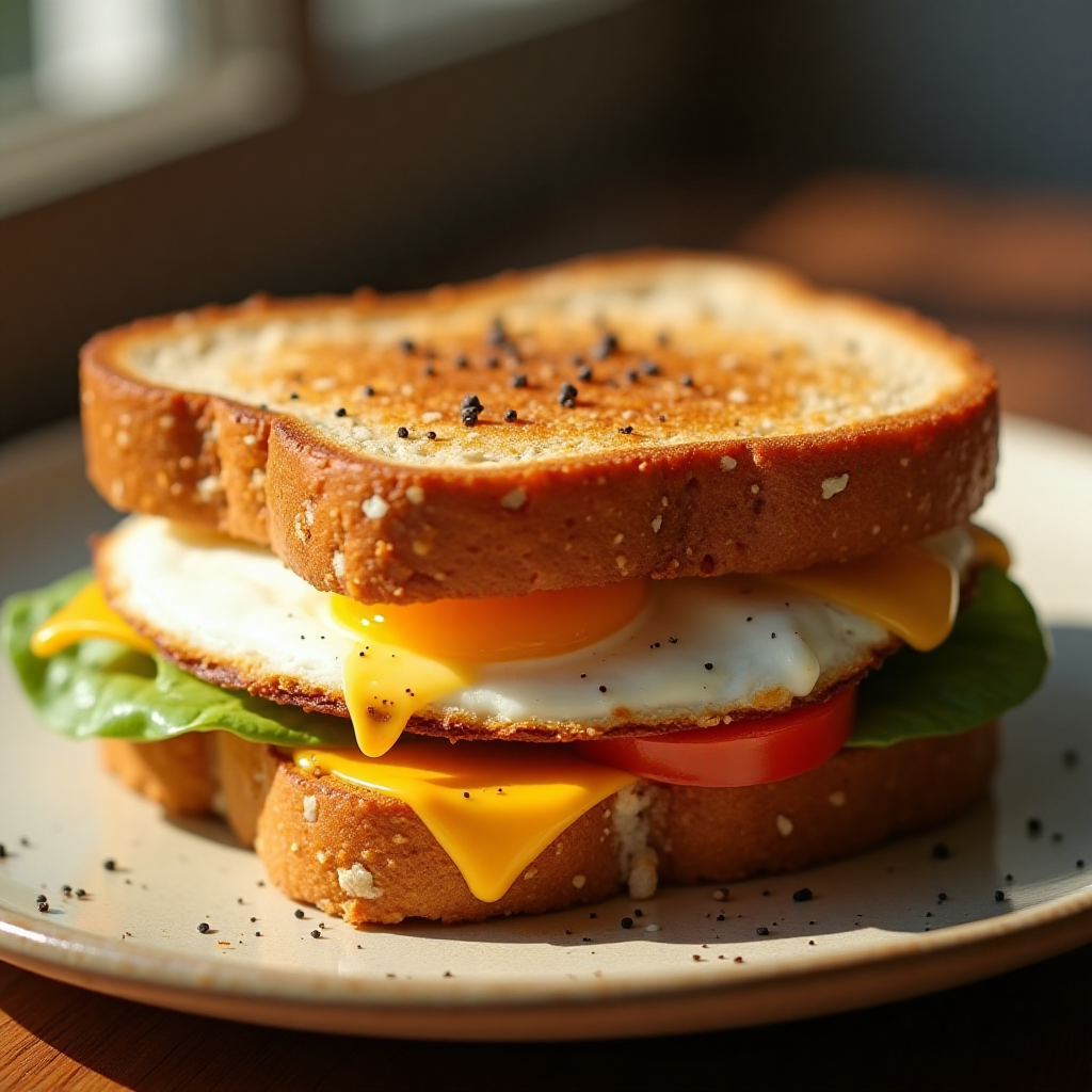 Air Fryer Breakfast Sandwich