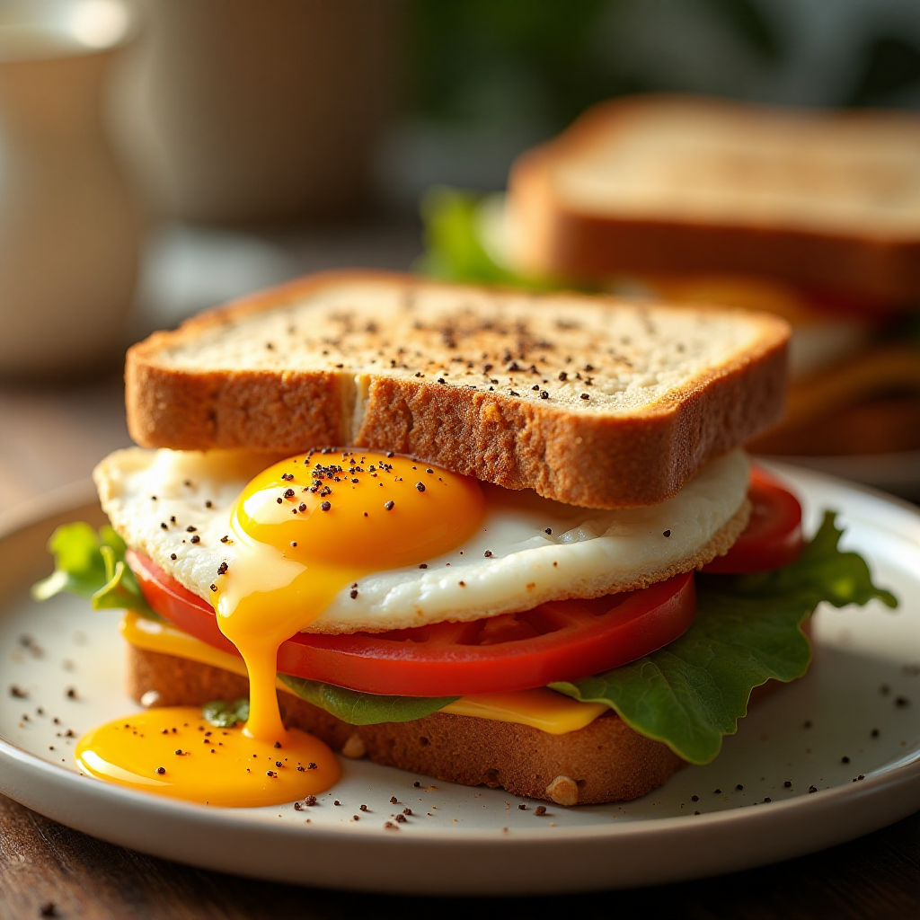 Air Fryer Breakfast Sandwich