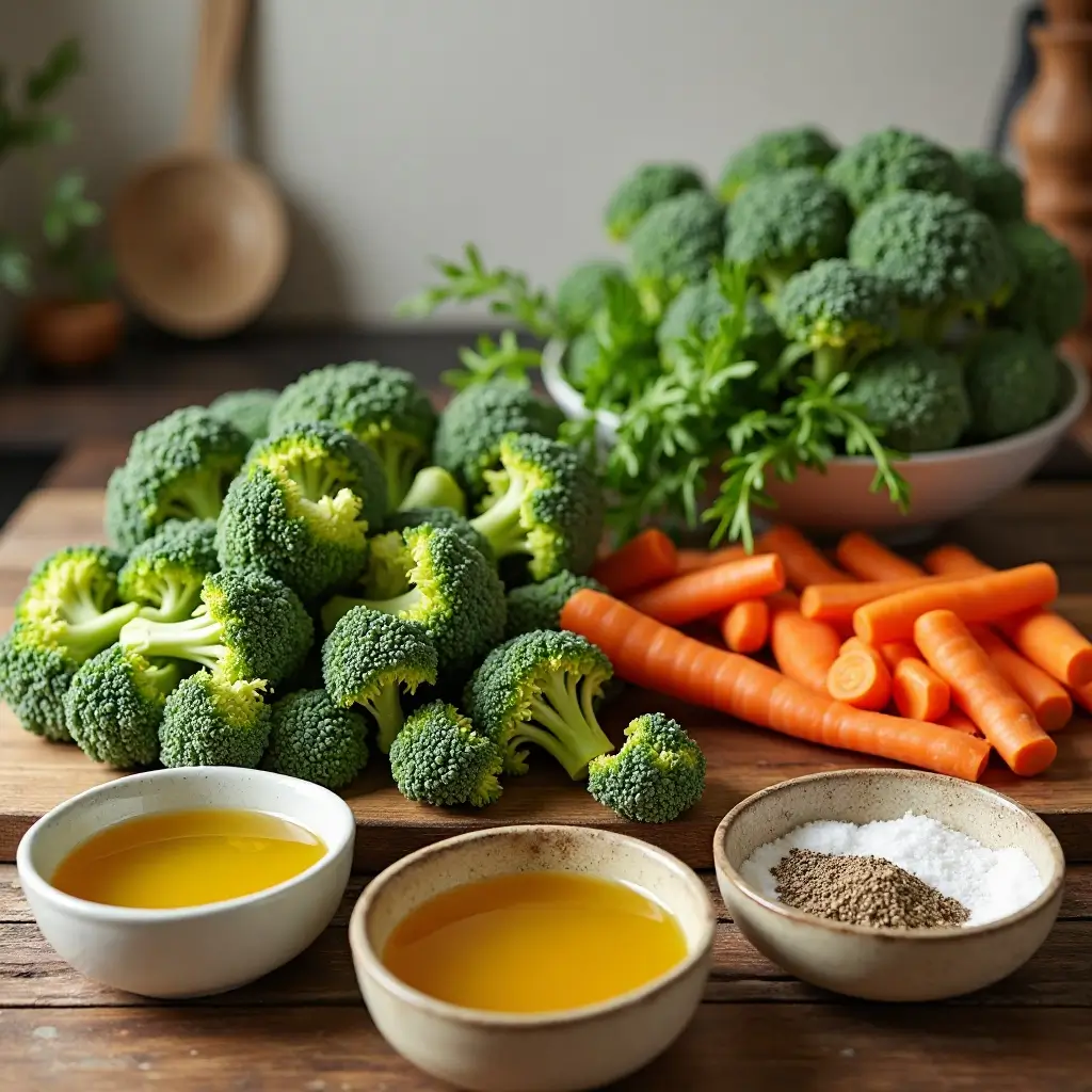 Air Fryer Broccoli and Carrots