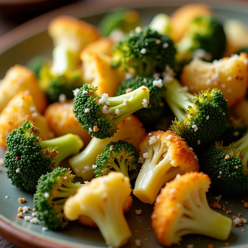 Air Fryer Broccoli and Cauliflower