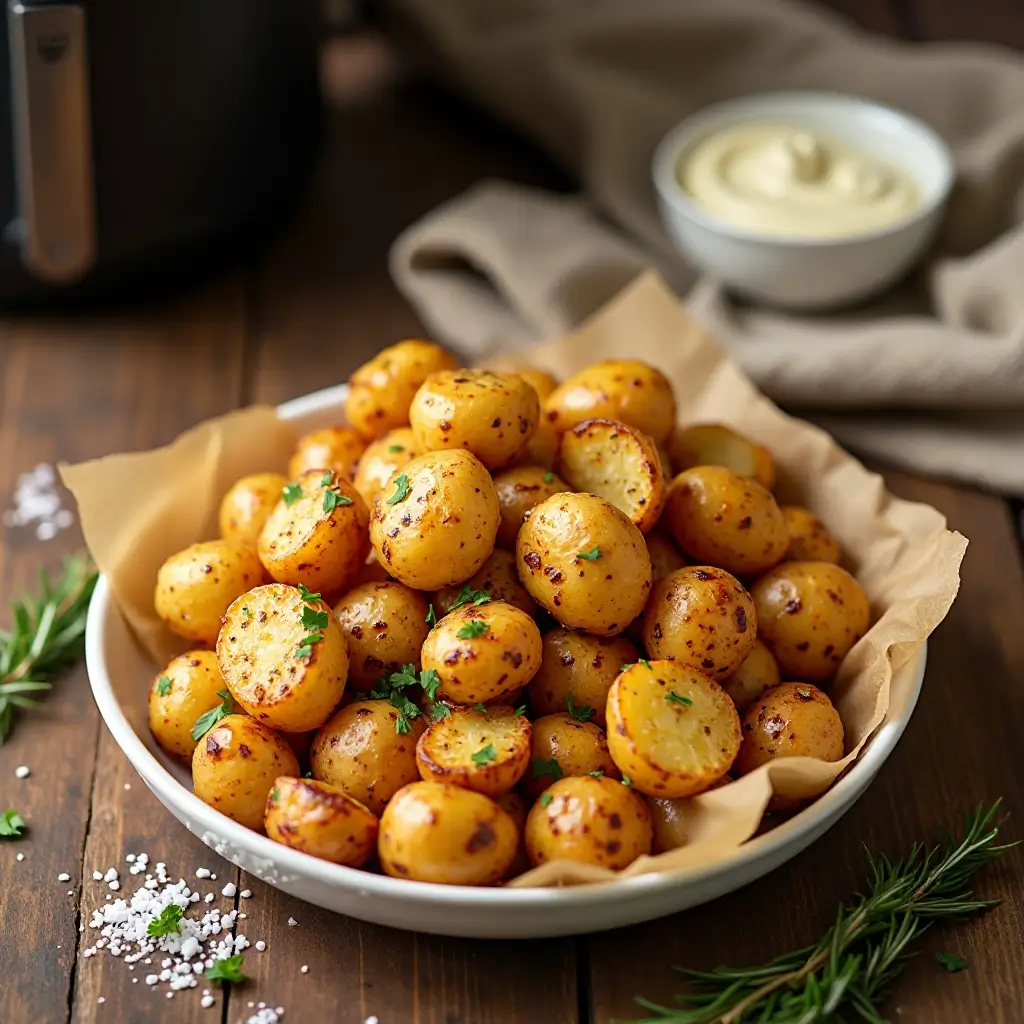 Air Fryer Canned Potatoes