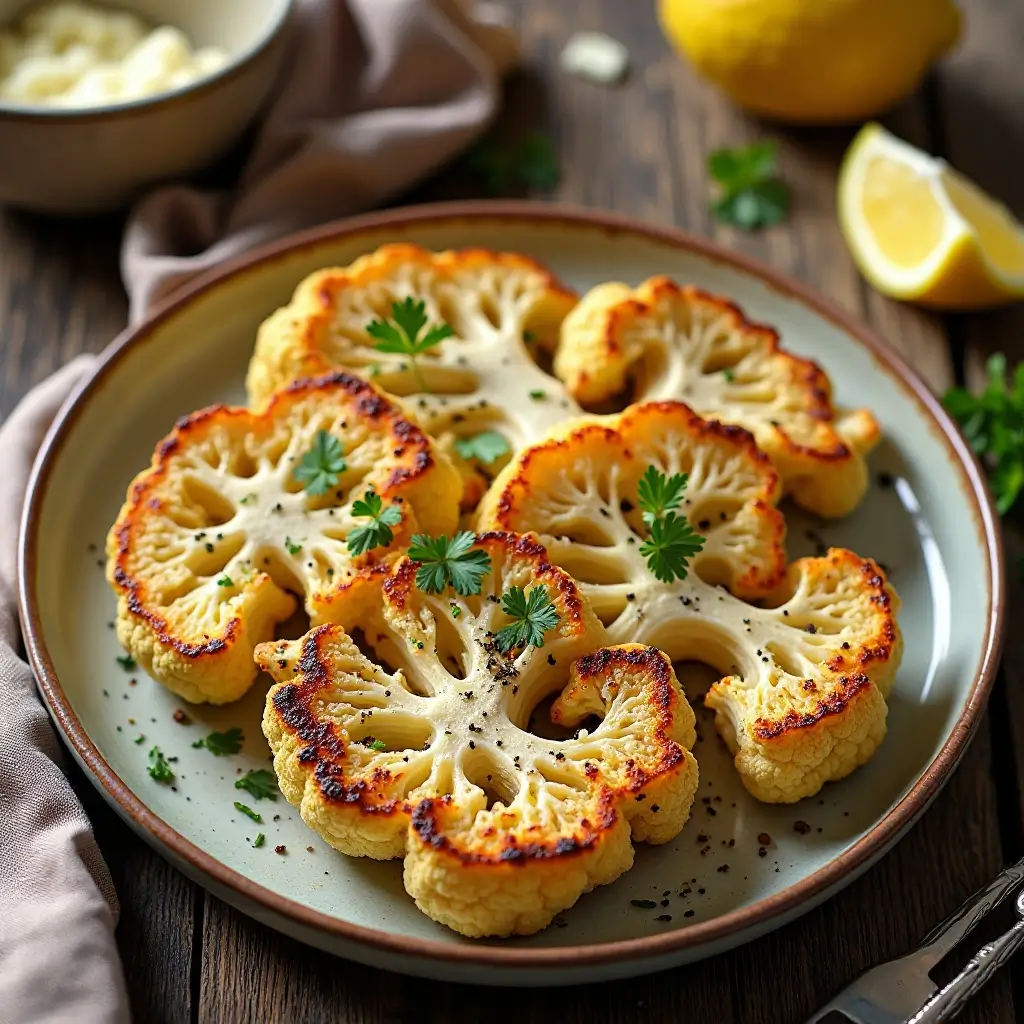 Air Fryer Cauliflower Steaks