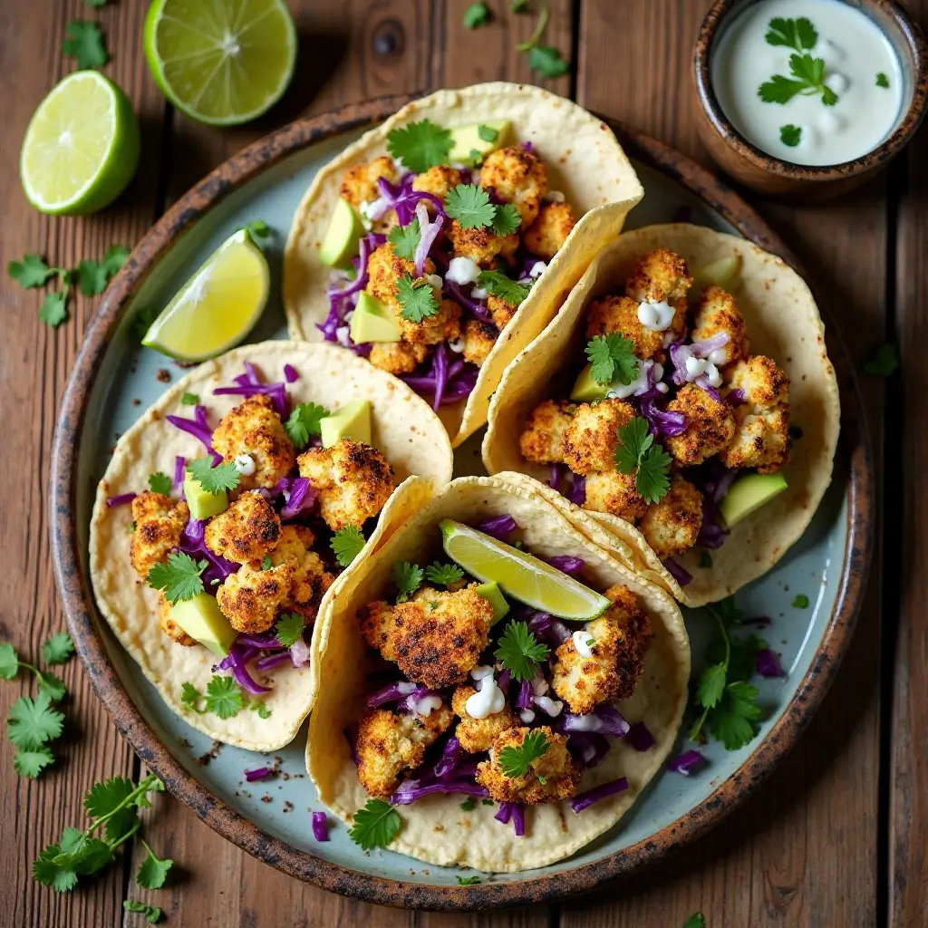 Air Fryer Cauliflower Tacos