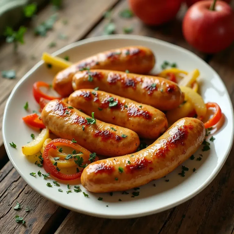 Air Fryer Chicken Apple Sausage