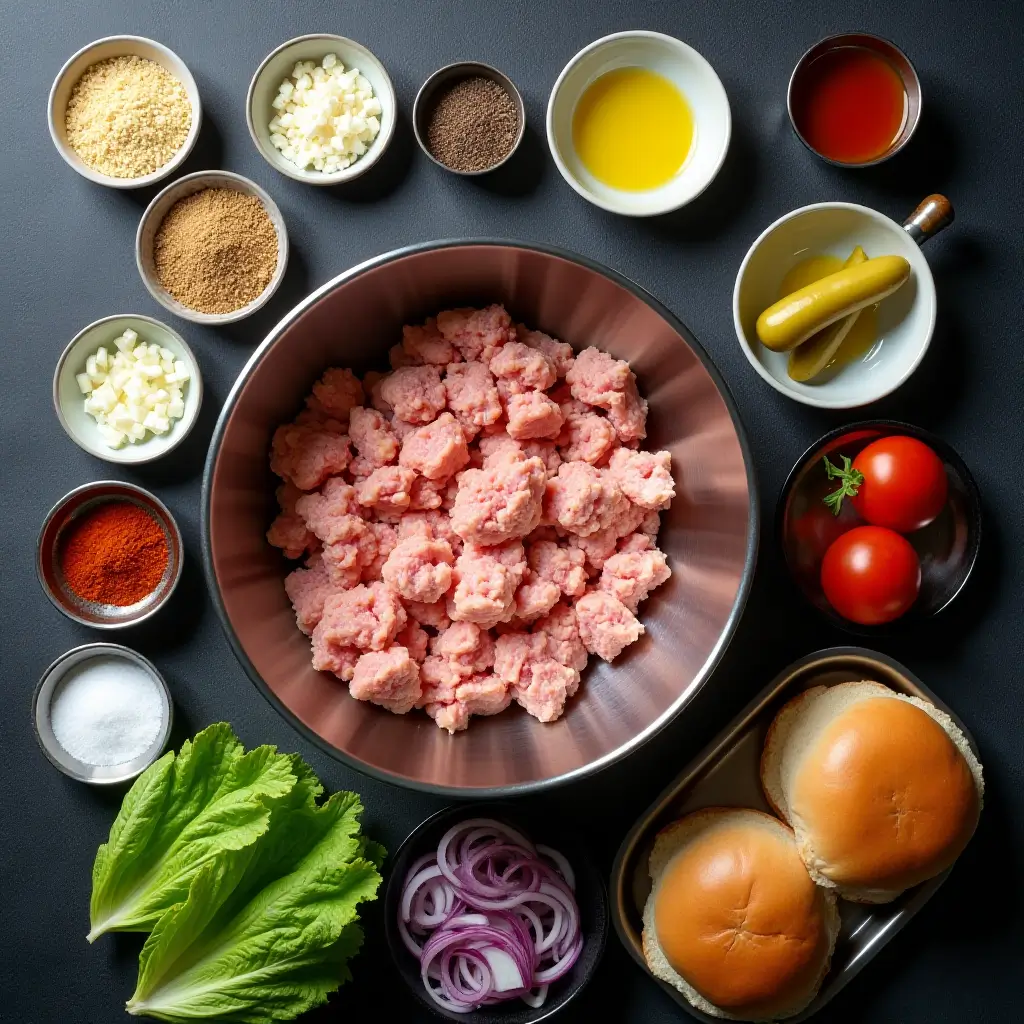 Air Fryer Chicken Burgers