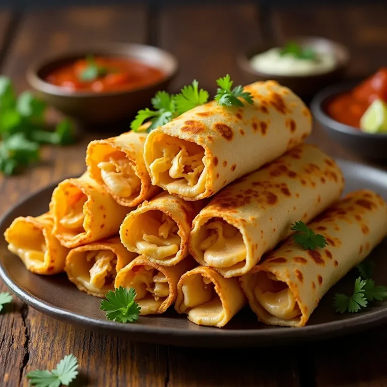 Air Fryer Chicken Flautas