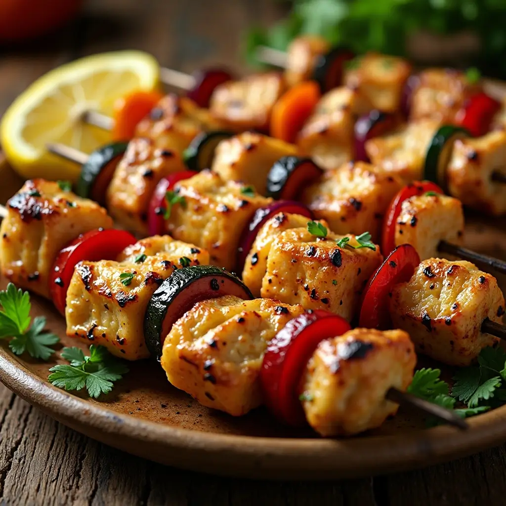 Air Fryer Chicken Kebabs
