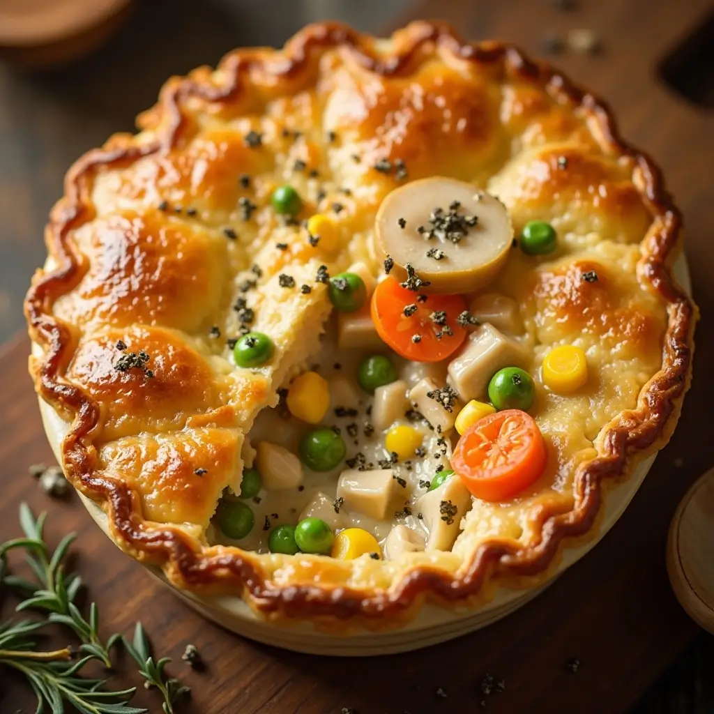 Air Fryer Chicken Pot Pie