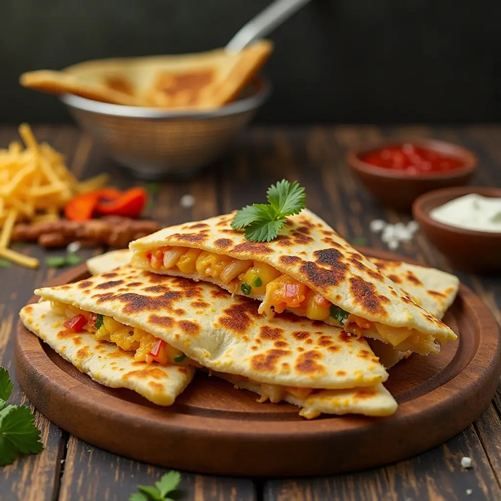 Air Fryer Chicken Quesadilla