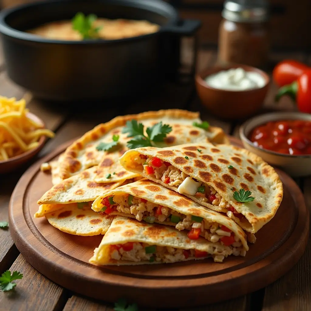 Air Fryer Chicken Quesadilla
