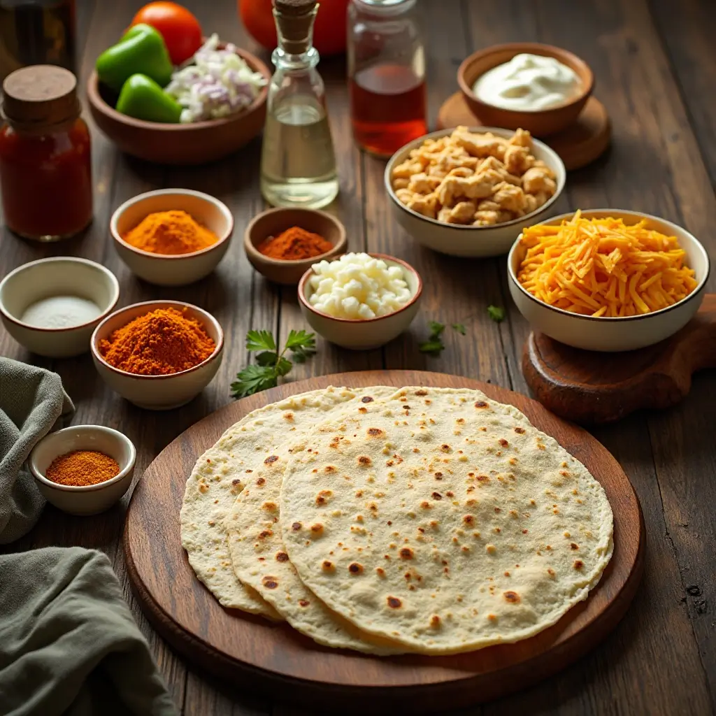 Air Fryer Chicken Quesadilla