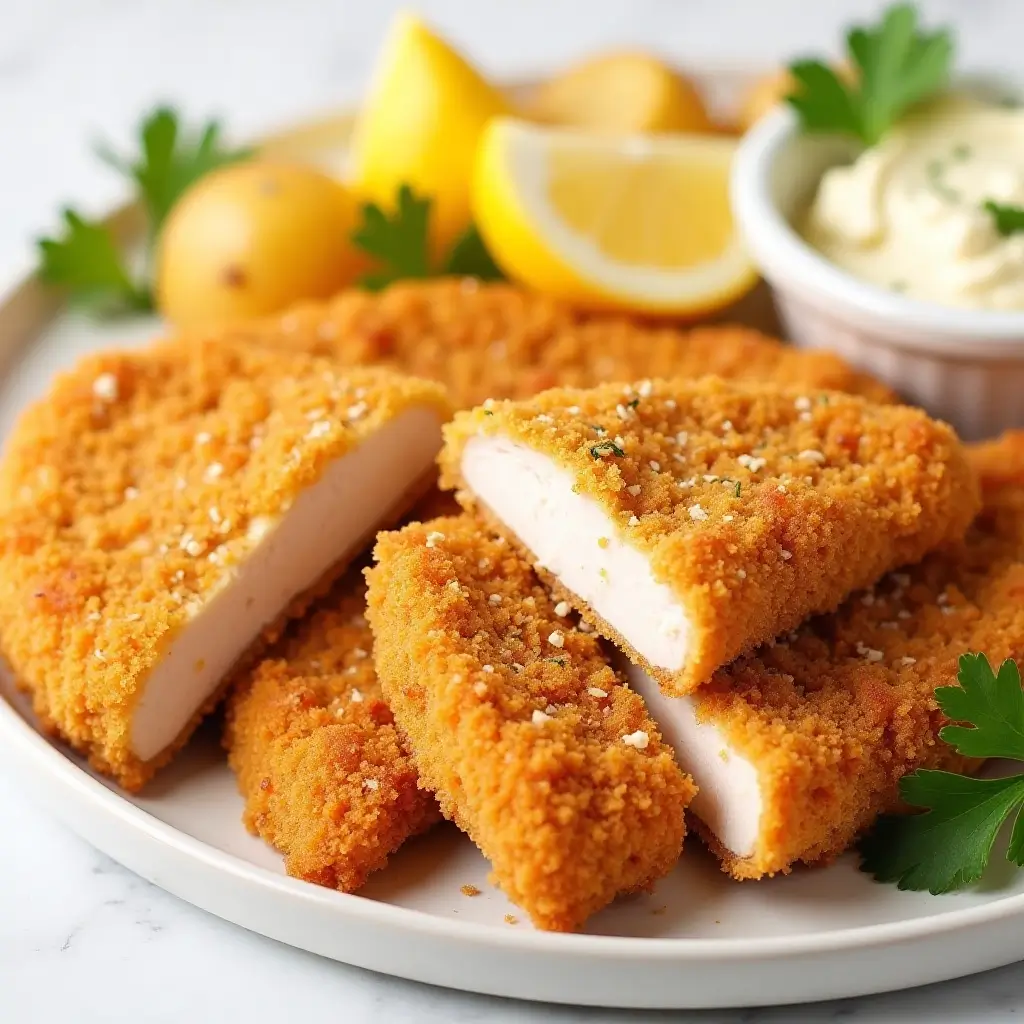Air Fryer Chicken Schnitzel