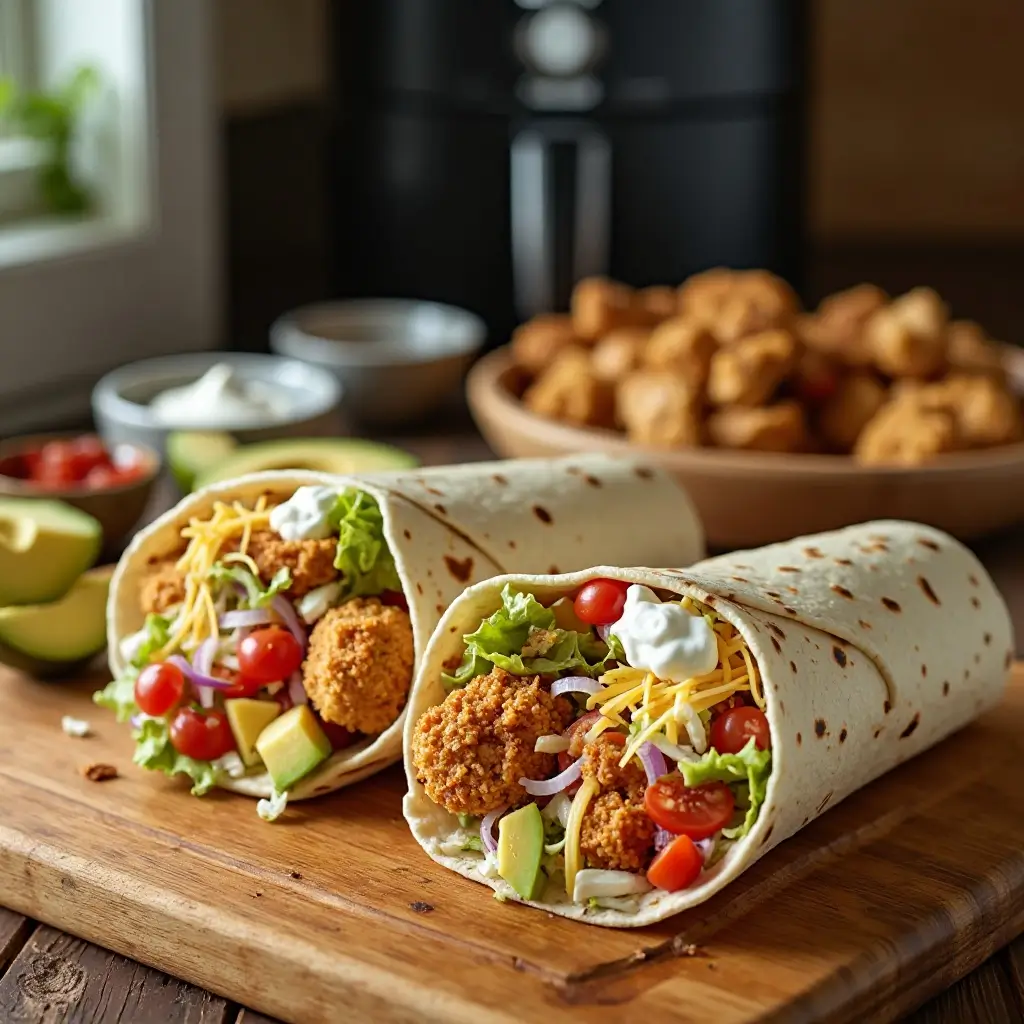 Air Fryer Chicken Wraps