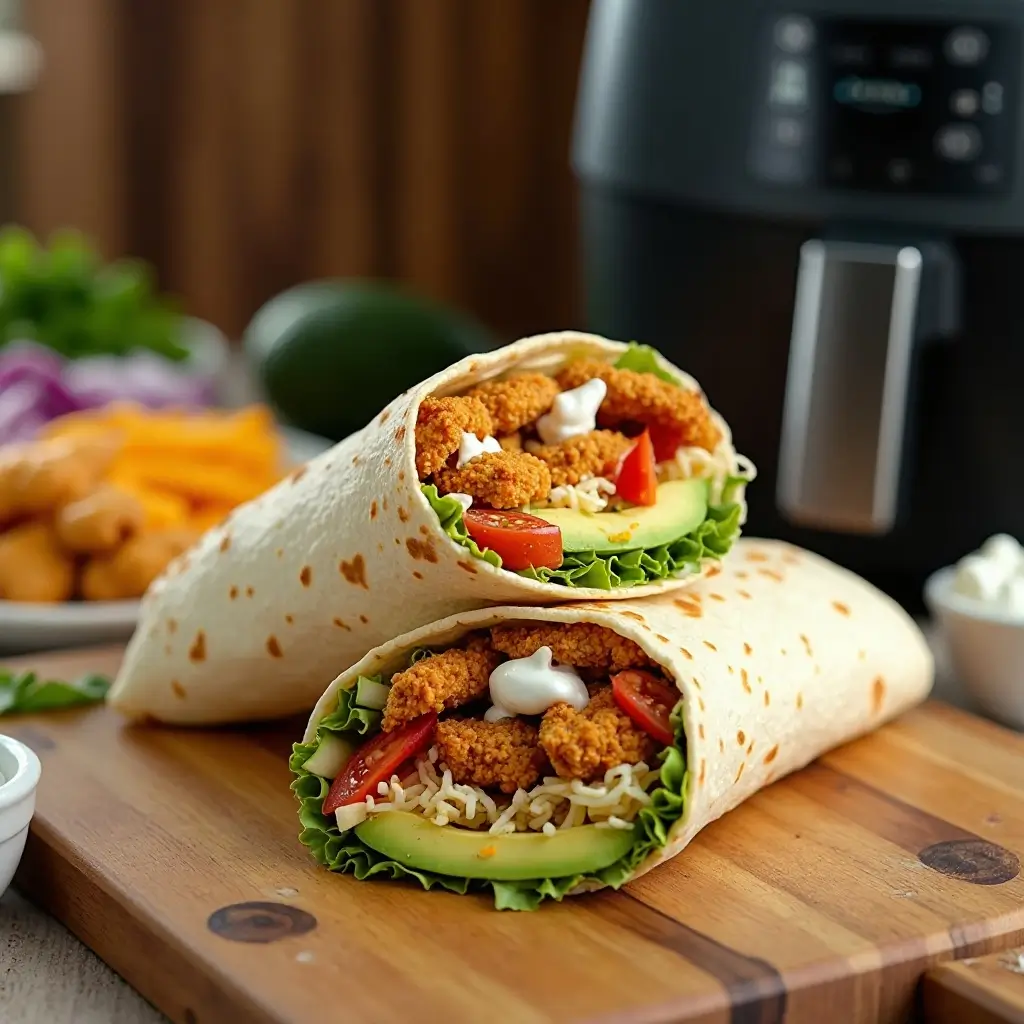 Air Fryer Chicken Wraps