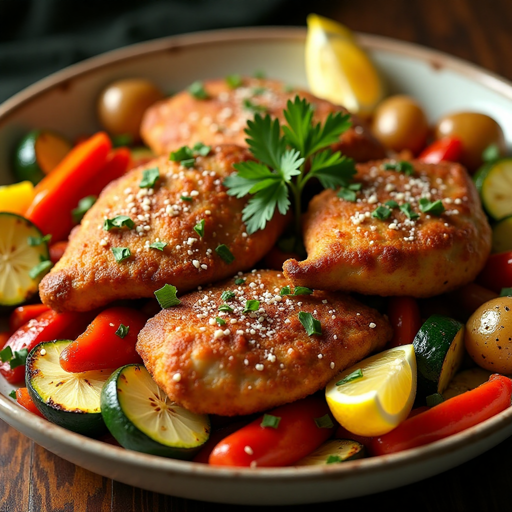 Air Fryer Chicken and Vegetables
