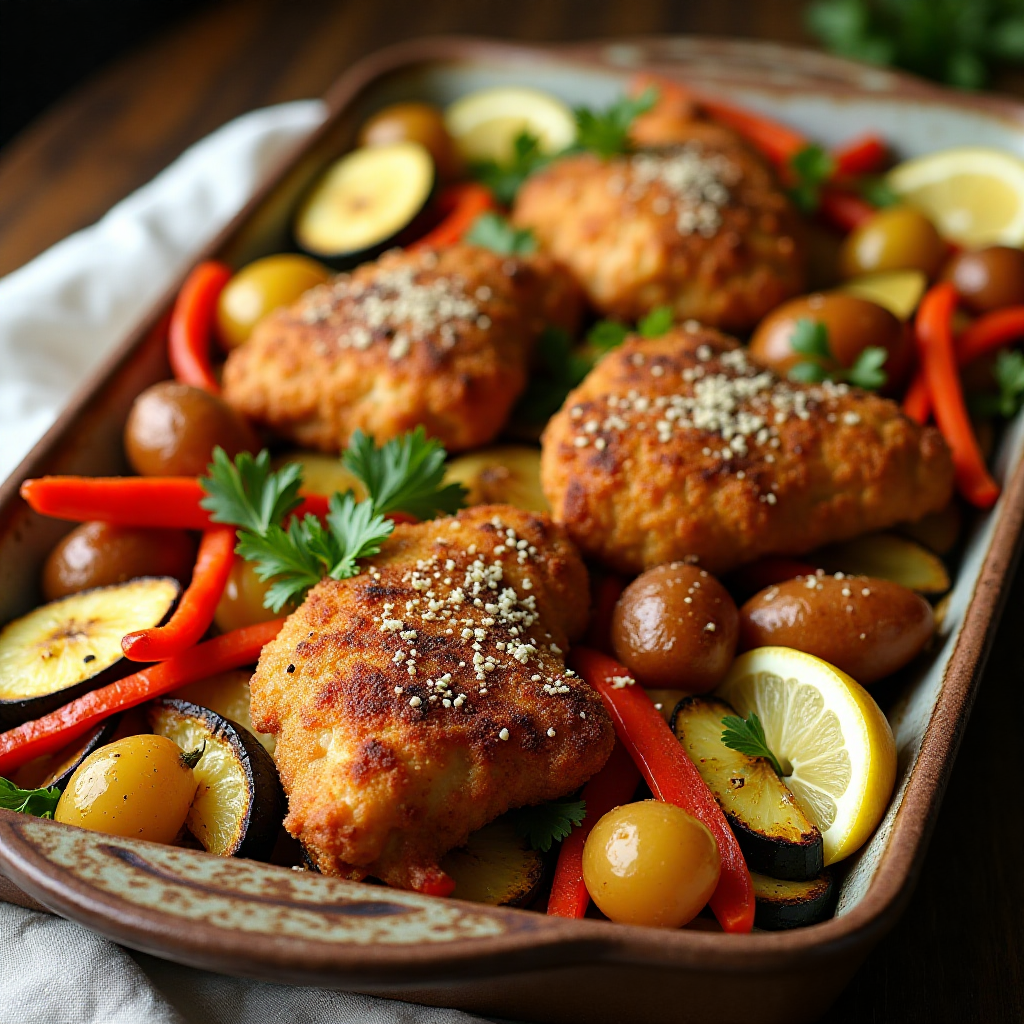 Air Fryer Chicken and Vegetables