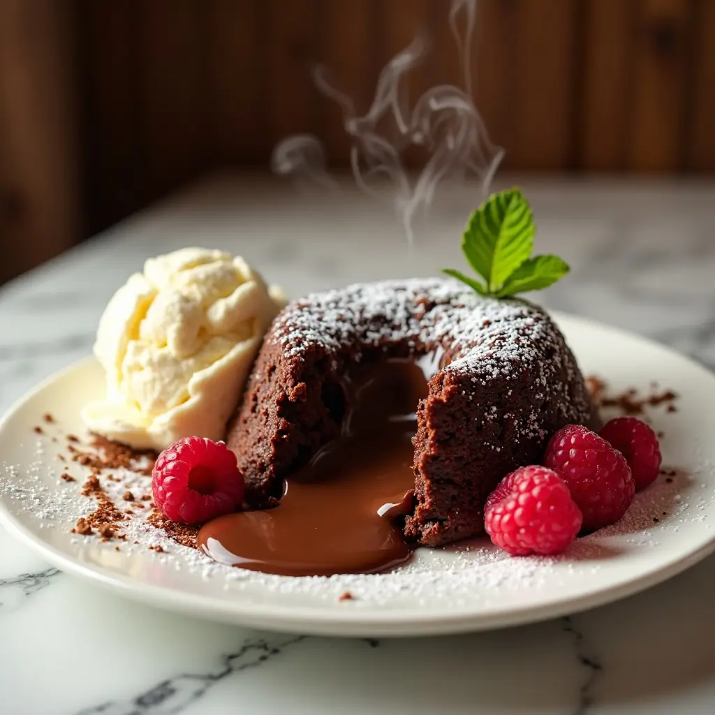 Air Fryer Chocolate Lava Cake