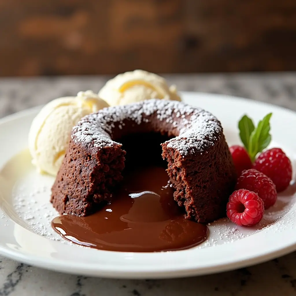 Air Fryer Chocolate Lava Cake