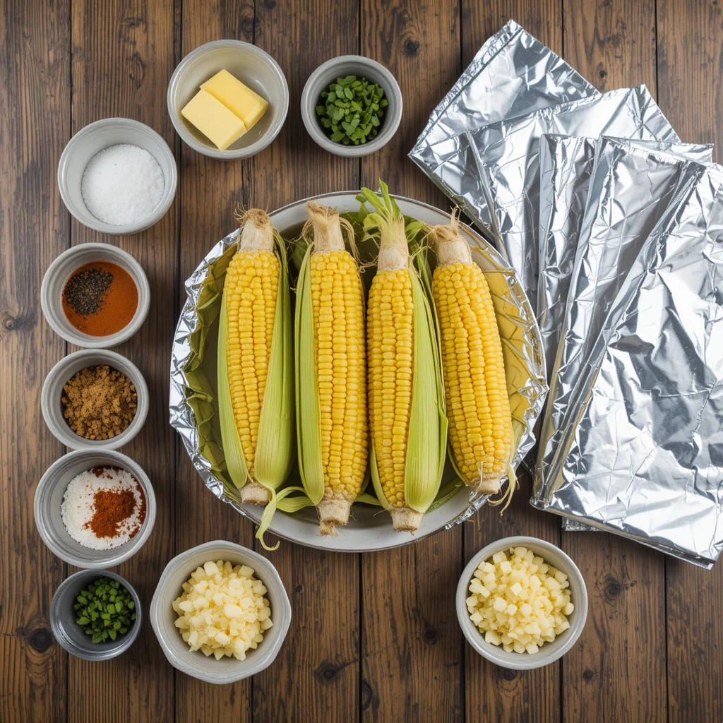 Air Fryer Corn on the Cob in Foil