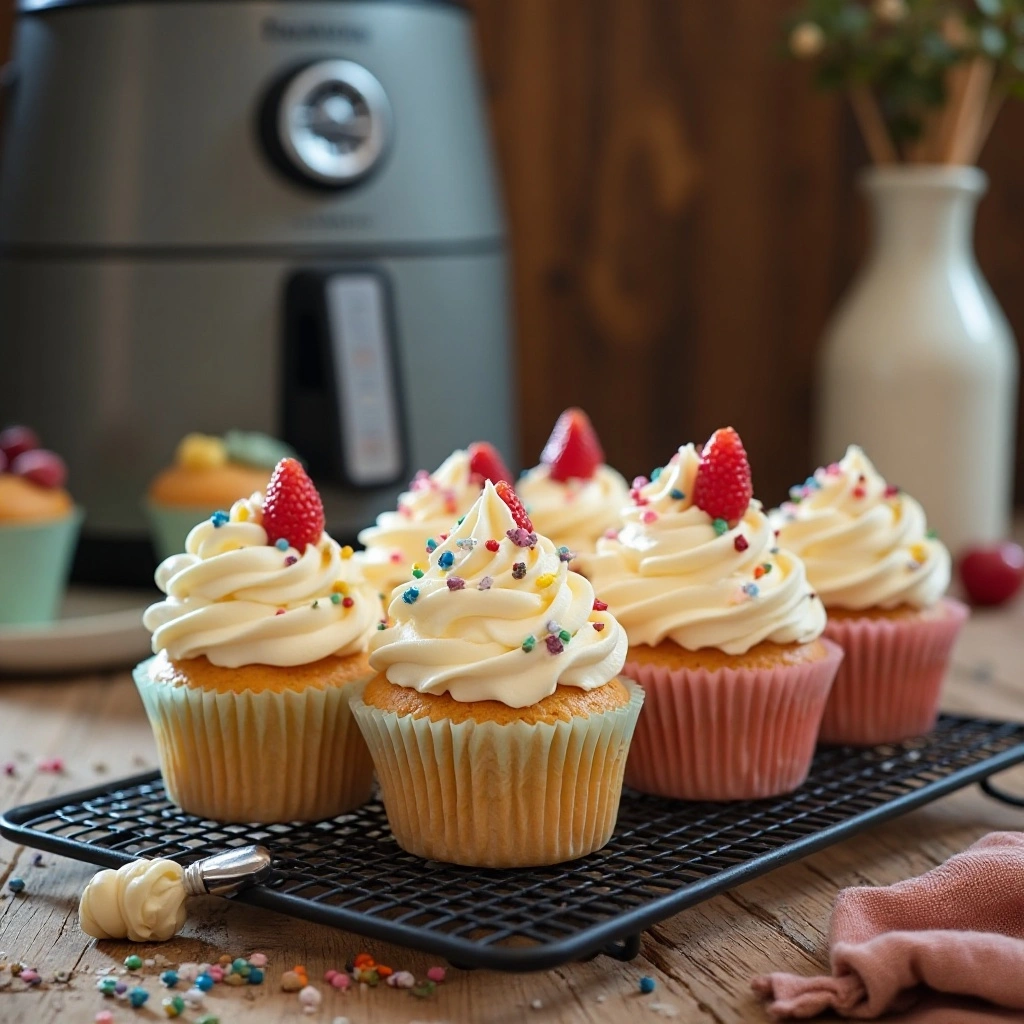 Air Fryer Cupcakes