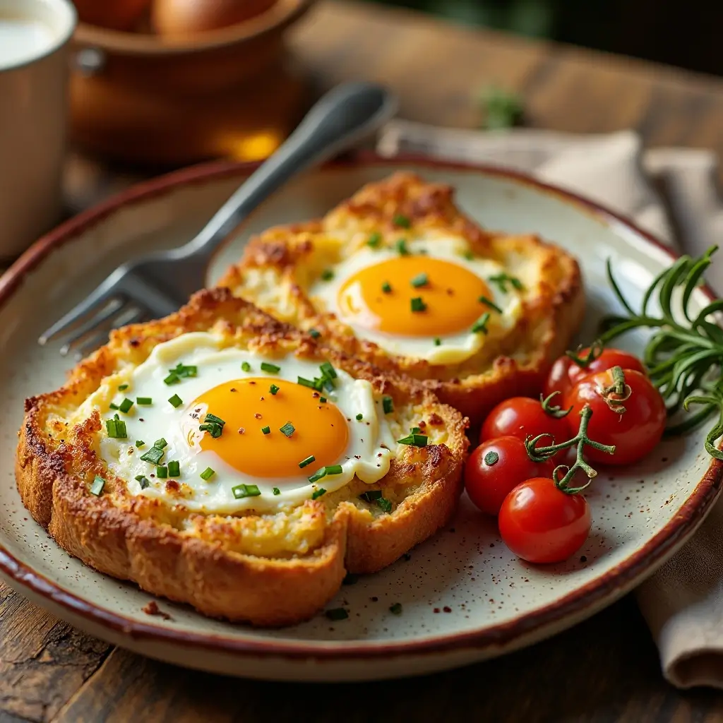 Air Fryer Eggs on Toast