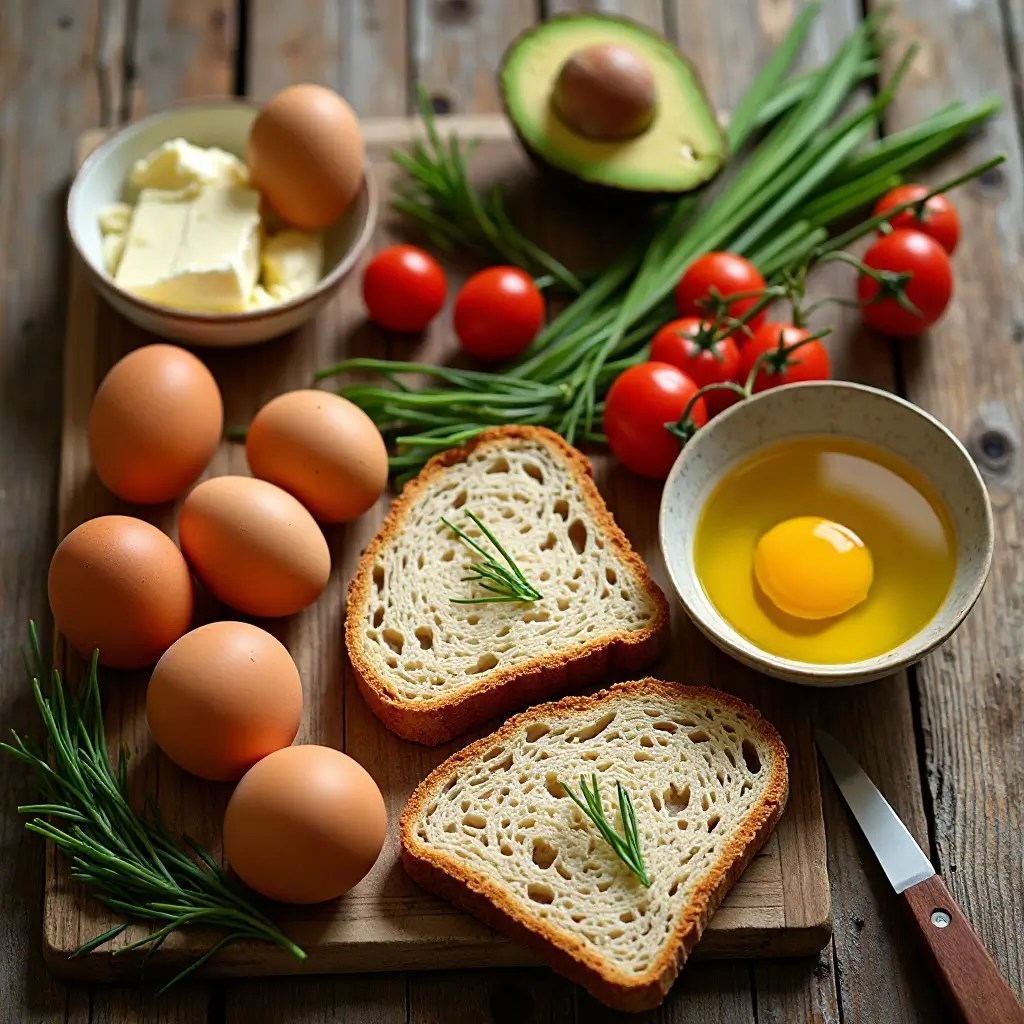 Air Fryer Eggs on Toast