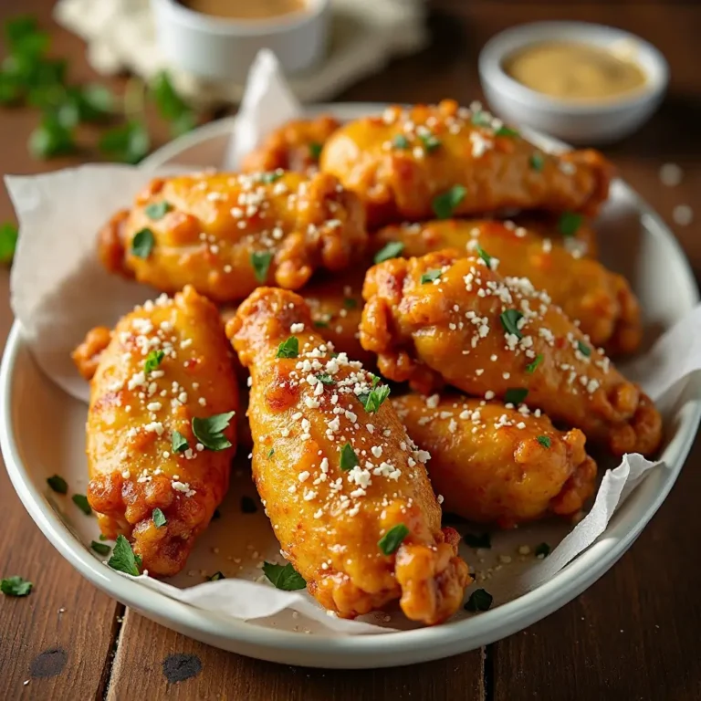 Air Fryer Garlic Parmesan Wings