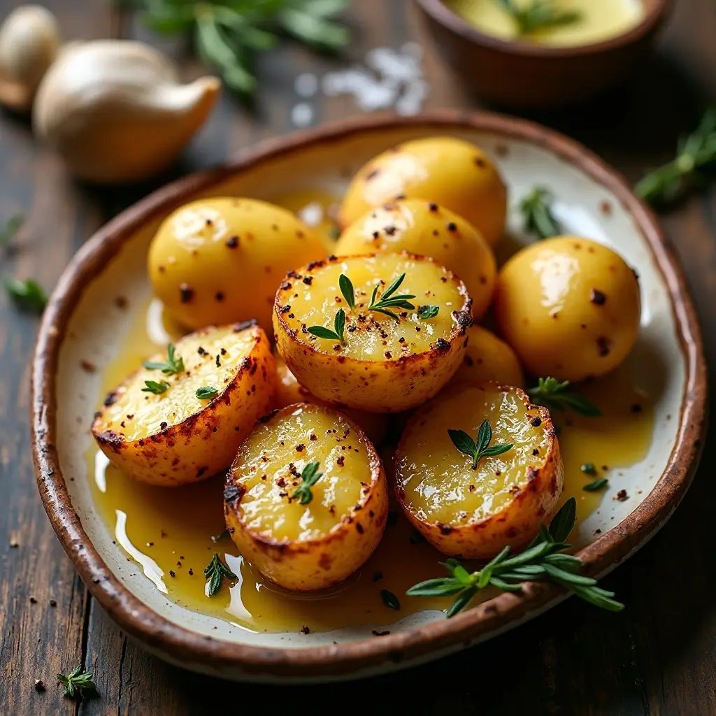 Air Fryer Garlic Potatoes