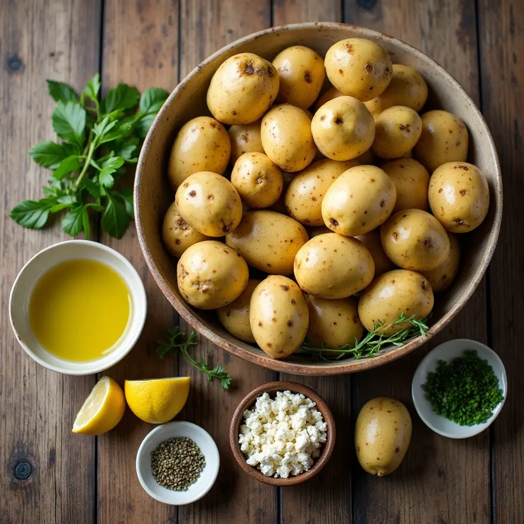 Air Fryer Lemon Potatoes