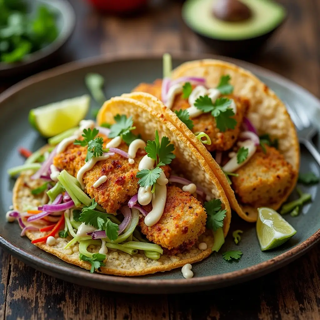 Air Fryer Mahi Mahi Tacos