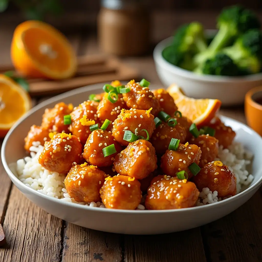 Air Fryer Orange Chicken