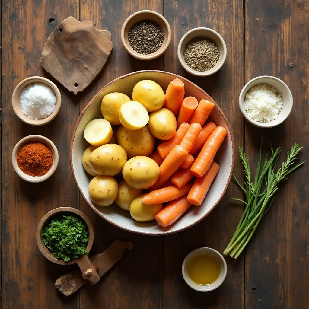 Air Fryer Potatoes and Carrots