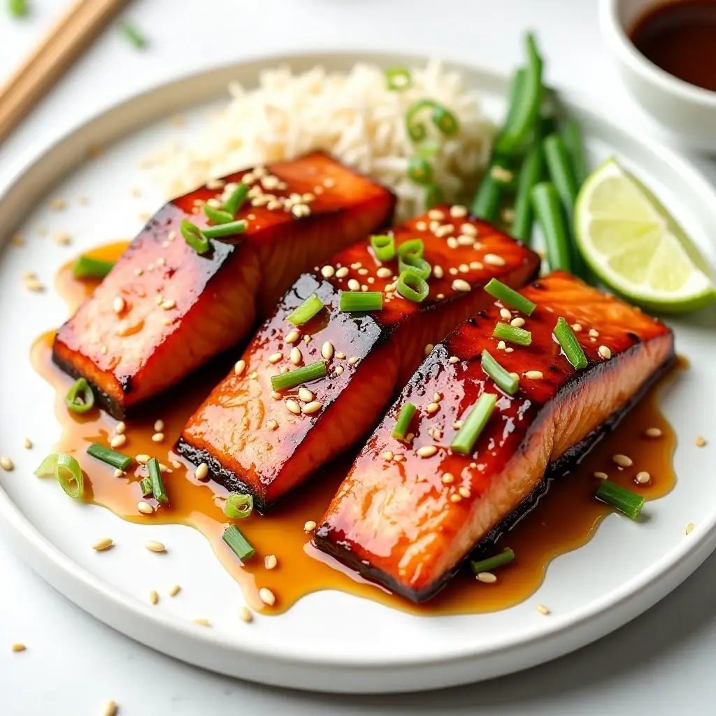 Air Fryer Salmon Teriyaki