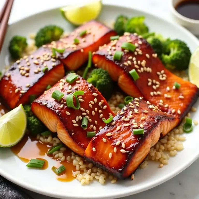 Air Fryer Salmon Teriyaki