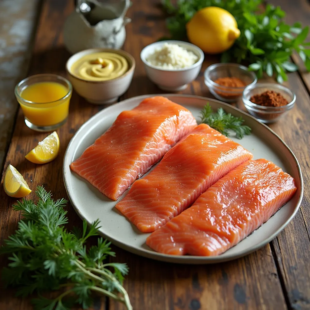 Air Fryer Salmon with Dijon Mustard