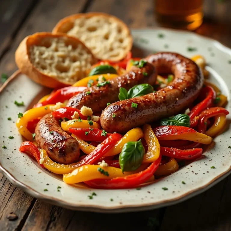 Air Fryer Sausage and Peppers