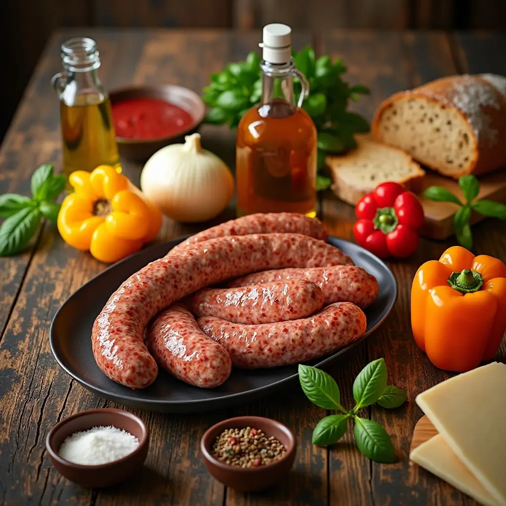 Air Fryer Sausage and Peppers