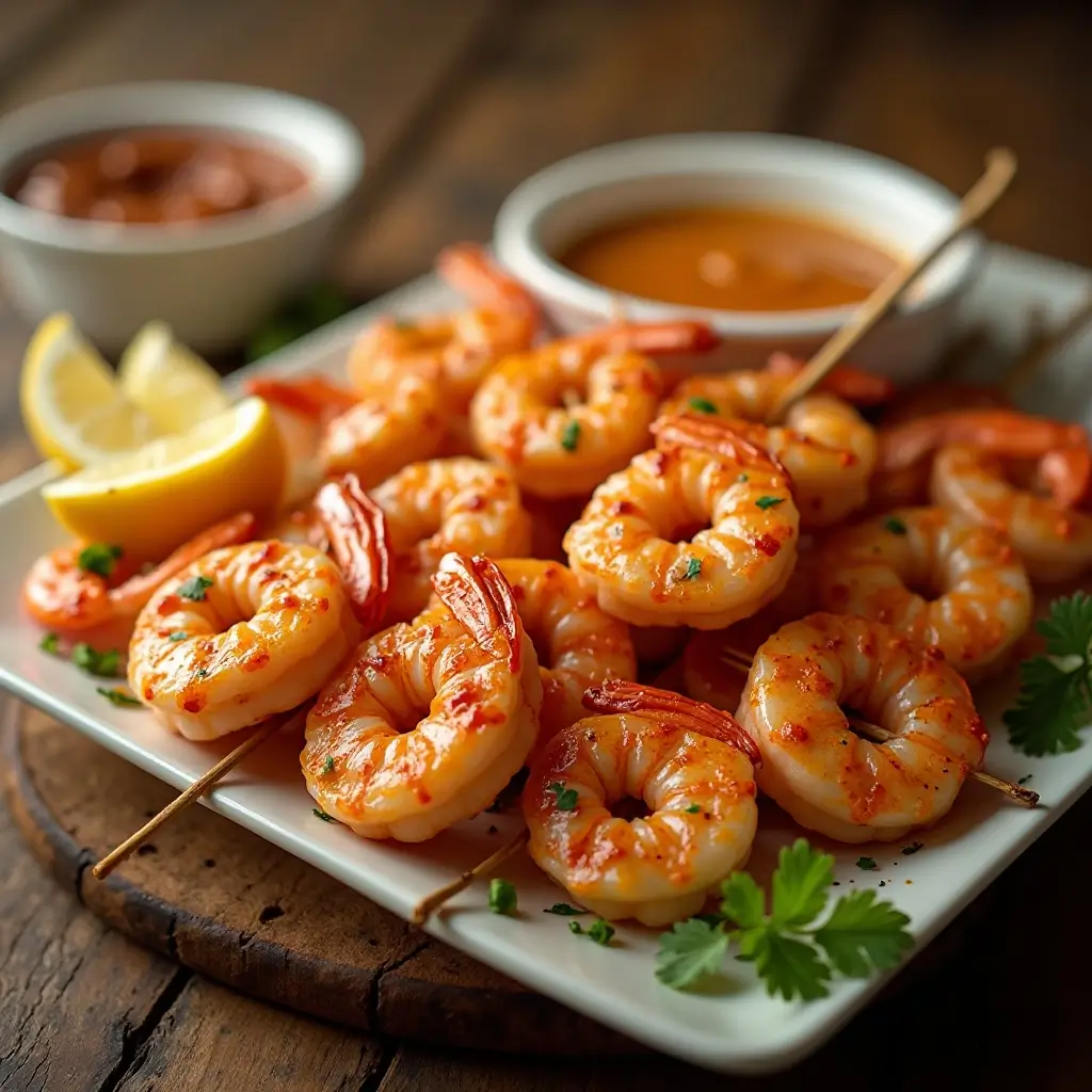 Air Fryer Shrimp Skewers
