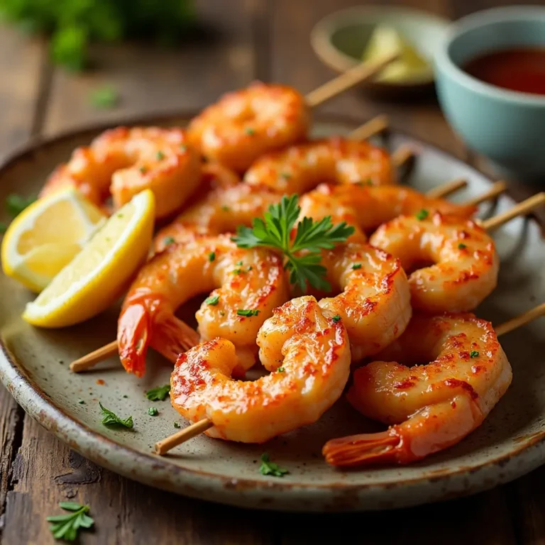 Air Fryer Shrimp Skewers