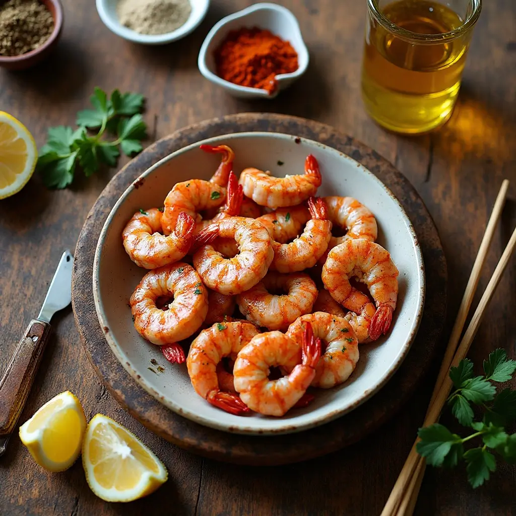Air Fryer Shrimp Skewers