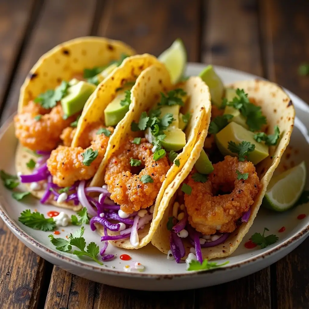 Air Fryer Shrimp Tacos