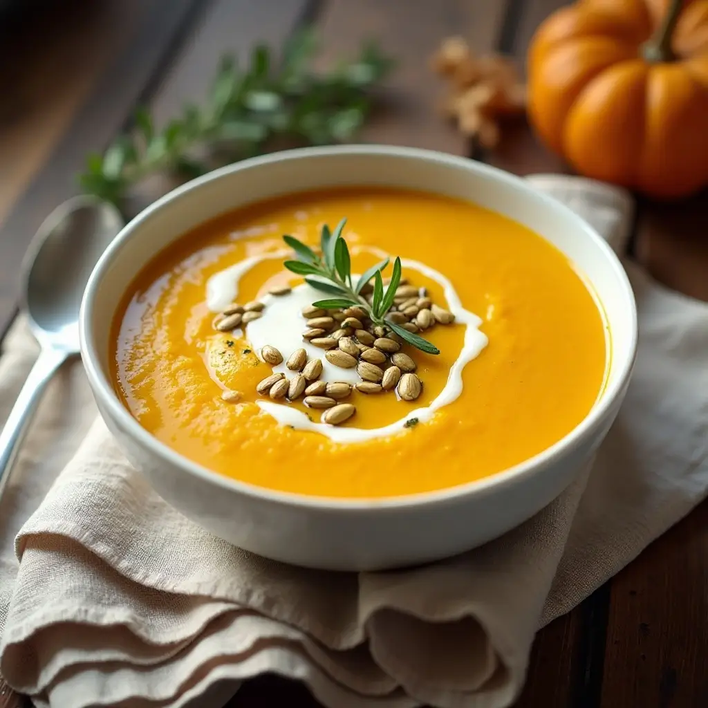 Air Fryer Squash Soup